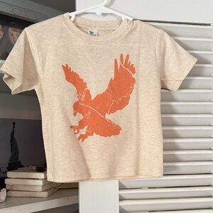 Auburn T-Shirt with Orange Eagle Print